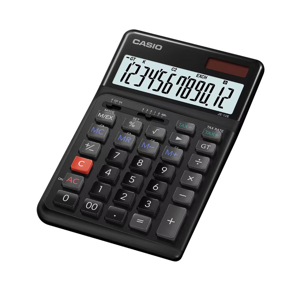 Casio Hesap Makinesi Je-12e-bk