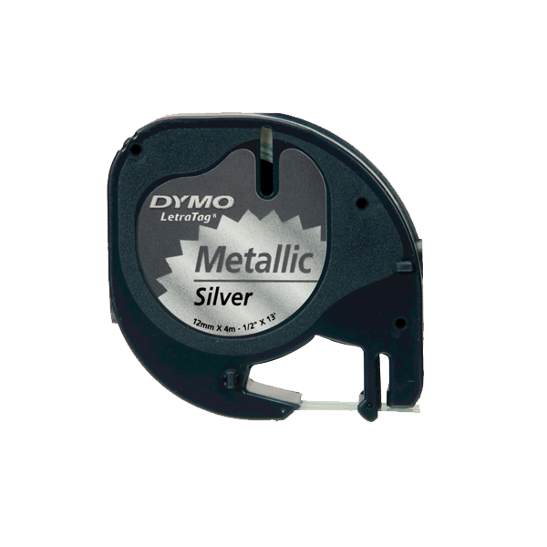 Dymo Letratag Şerit Metalik 12 MMx4 MT Gri 91208