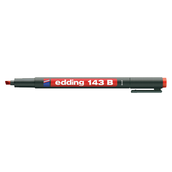 Edding Asetat Kalemi Permanent B Seri 1-3 MM Kırmızı 143 B