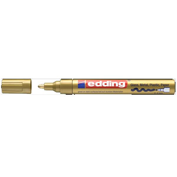 Edding Dekor Boya Yuvarlak Uçlu Altın 750