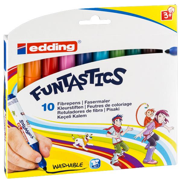 Edding Keçeli Kalem Kalın Funtastıcs 10 LU Set ED14K1099