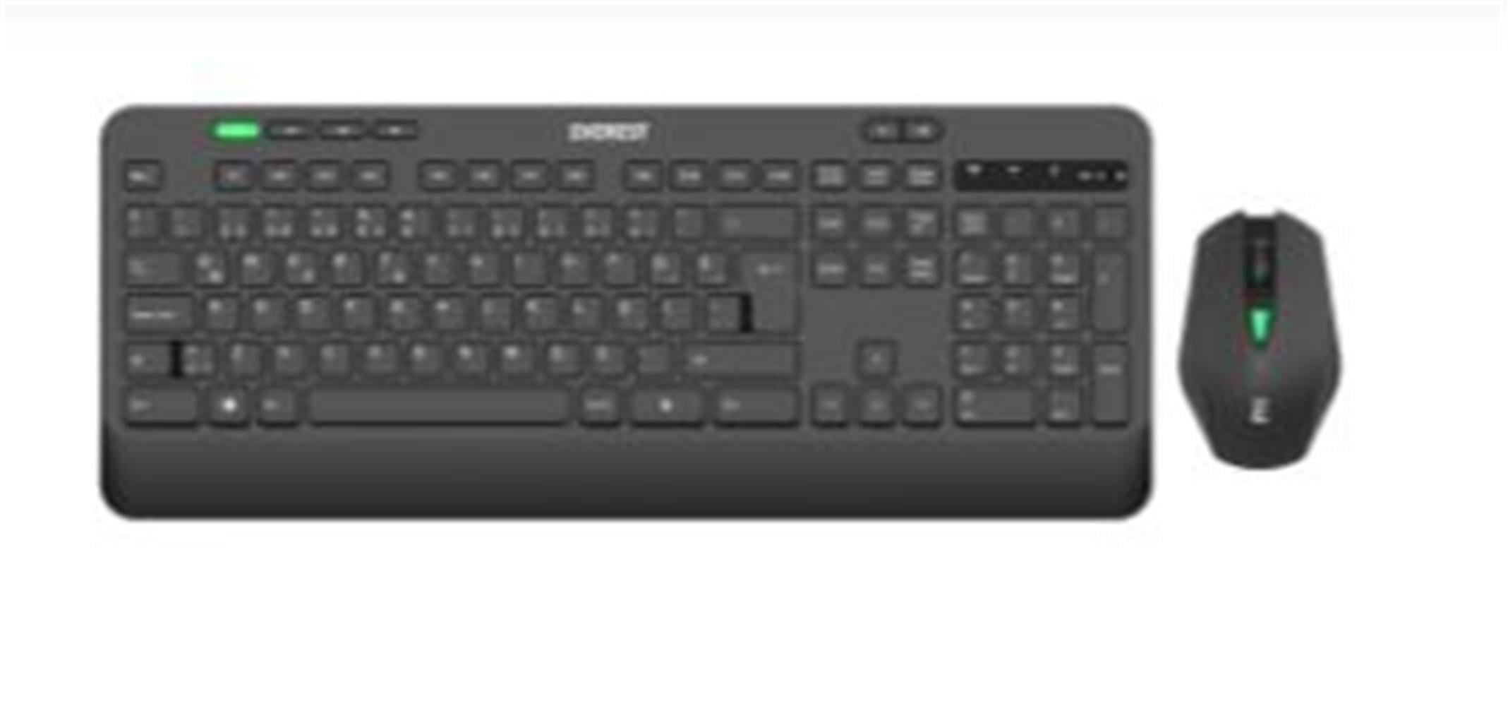 Everest KM-2620 Siyah Usb Sessiz Switch İnce Kablosuz Q Multimedia Klavye + Mouse Set