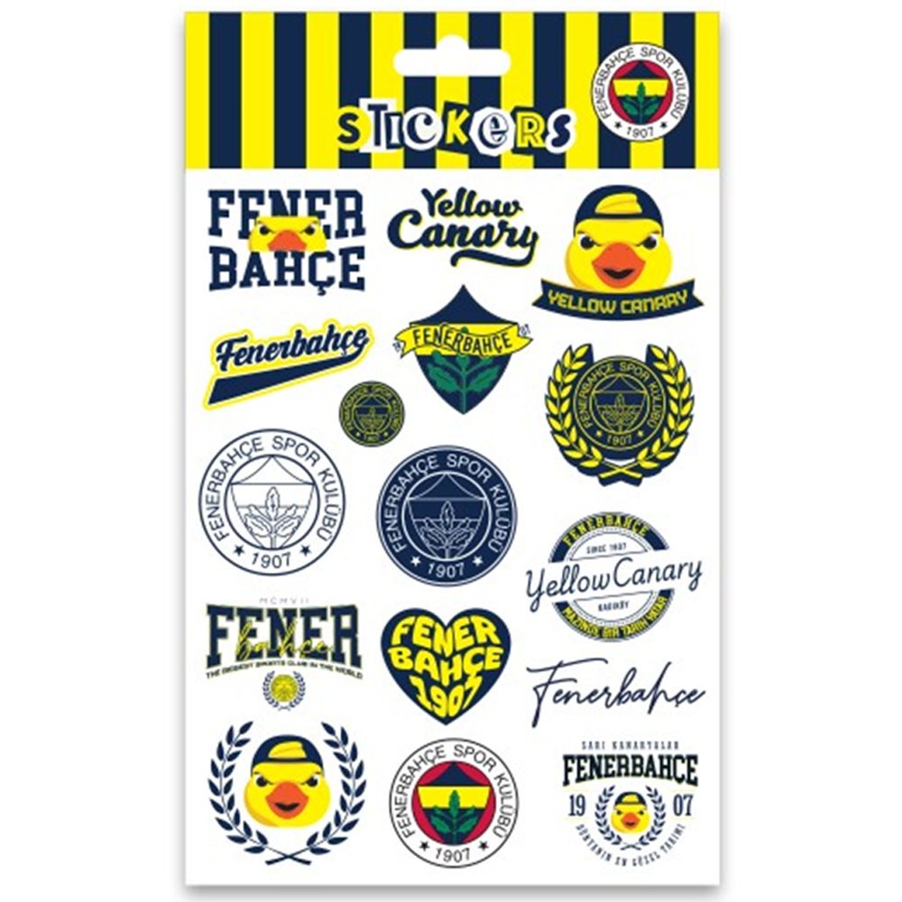 Fbst26004 Fenerbahçe Yellow Canary Sticker Sheet
