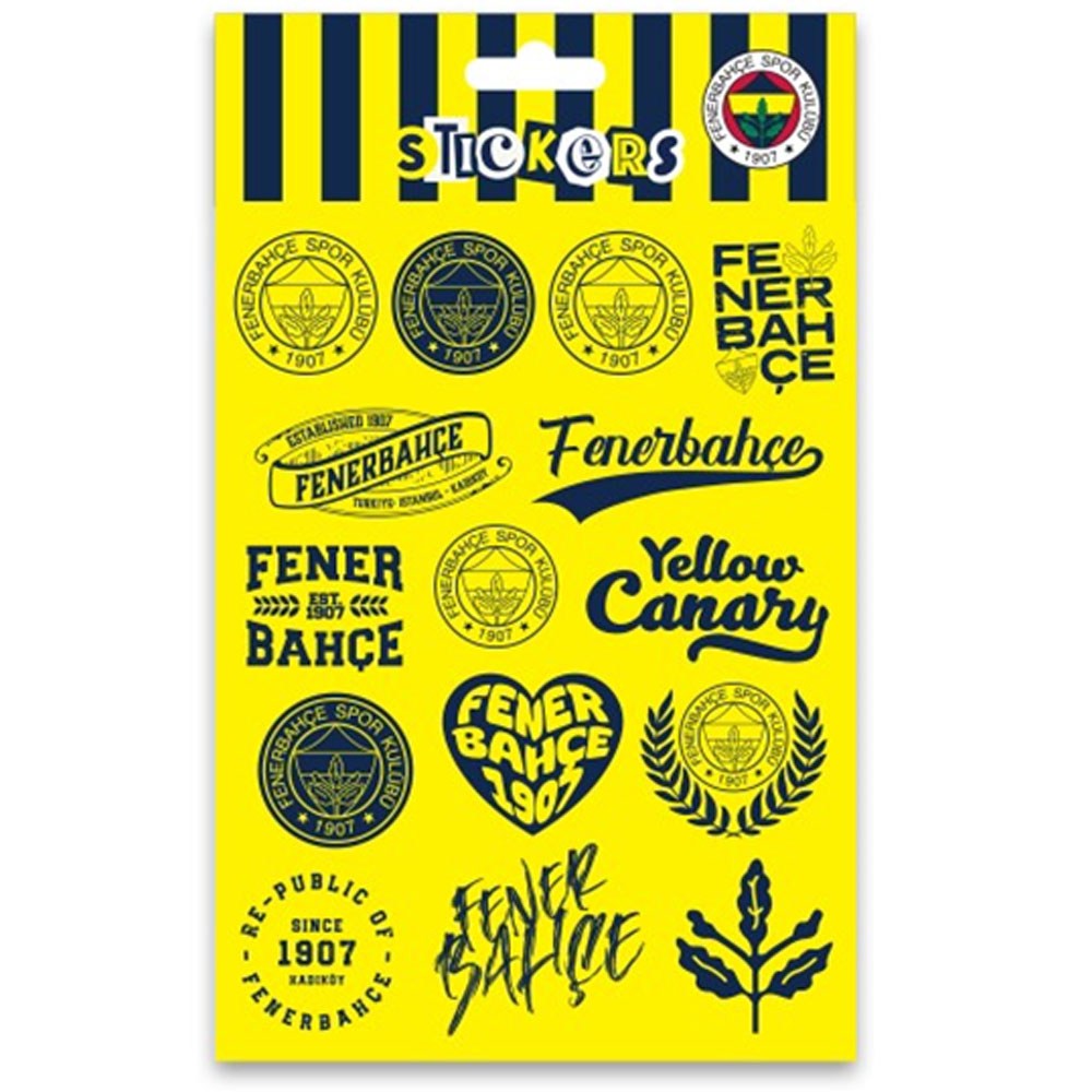 Fbst26006 Fenerbahçe Sarı Lacivert Sticker Sheet