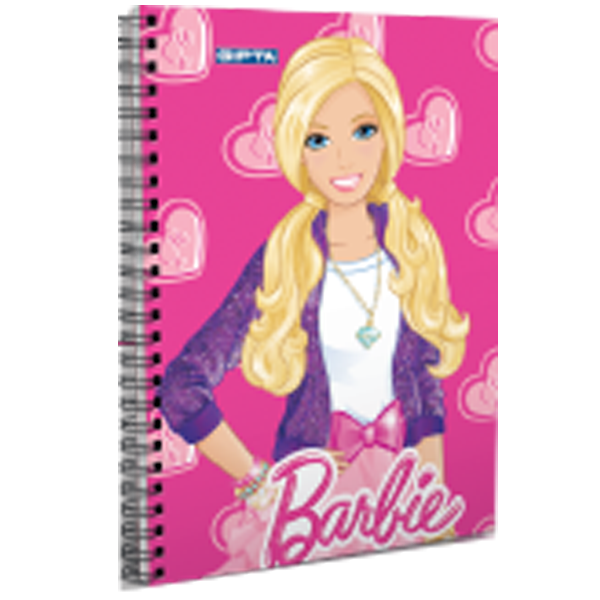 Gıpta Not Defteri Spiralli Karton Kapak ( 36 Lı Stand ) A6 Barbie 5516