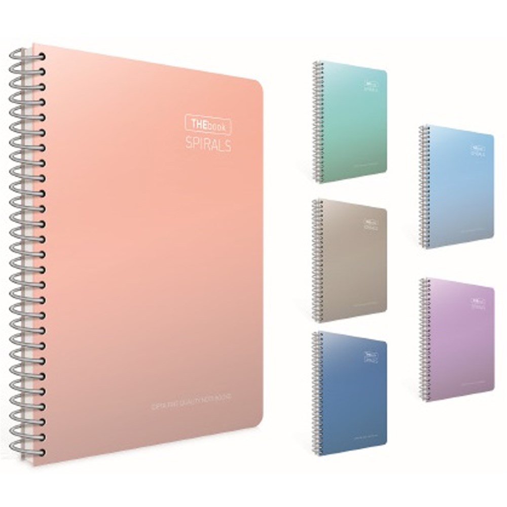 Gıpta Thebook spirals Spiralli Sert Kapak Defter 17x24 140 YP Kareli 5519