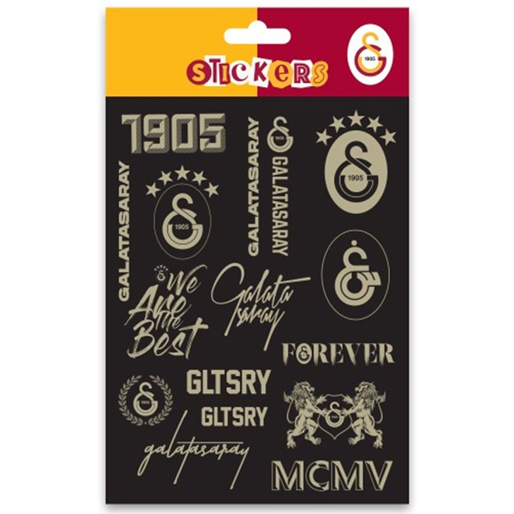 Gsst26005 Siyah Asil Galatasaray Sticker Sheet