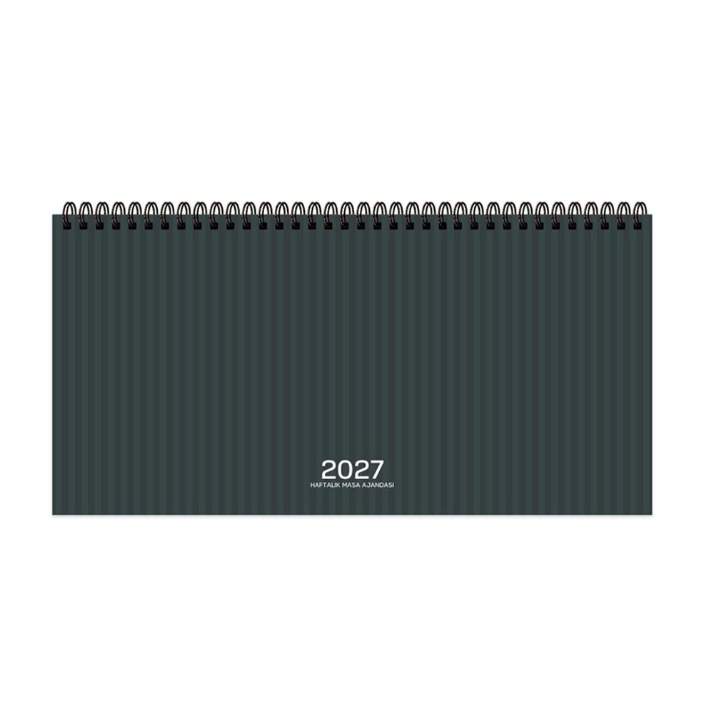 Keskin 2027-AJ-66 16x33,5 Spralli Haftalık Masa Ajandası-Atatürk