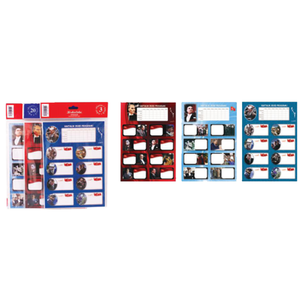 Keskin Color Okul Etiketi Atatürk Ders Programlı 3 LÜ 220131-99