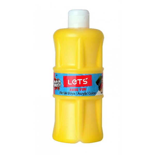 Lets Akrilik Boya 500 ML Sarı L-5301