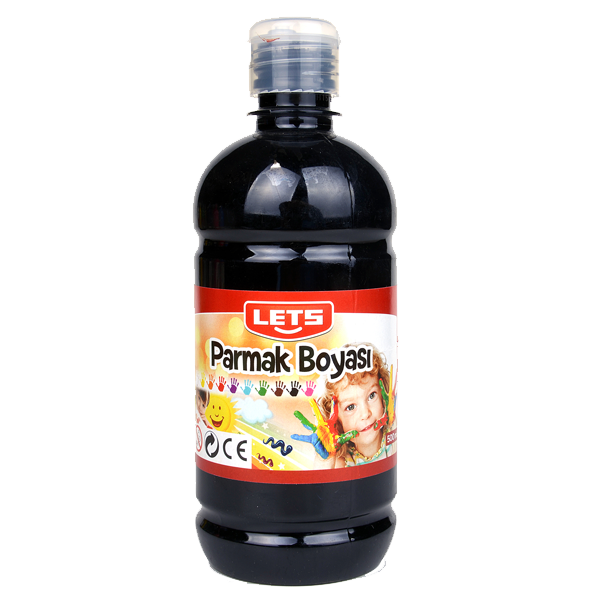 Lets Parmak Boyası 500 ML Siyah L-5009