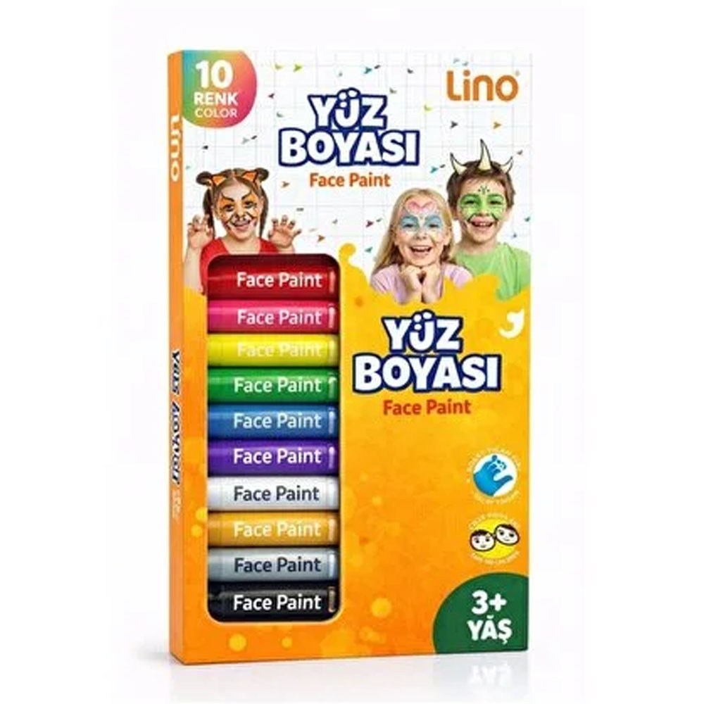 Lino Yüz Boyası 10 Renk (yıkanabilir) Ln-906