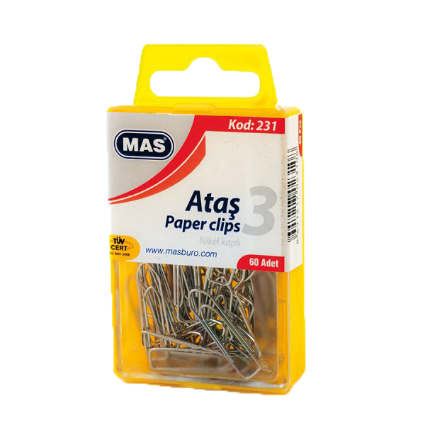 Mas Ataş Kristal Kutu Metal NO:3 60 LI 231