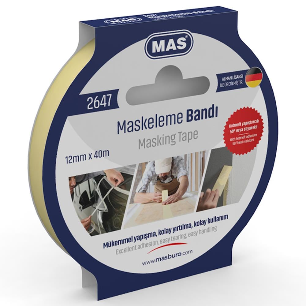 Mas Krepe (Maskeleme) Bantı 12 MM x 40 M 2647