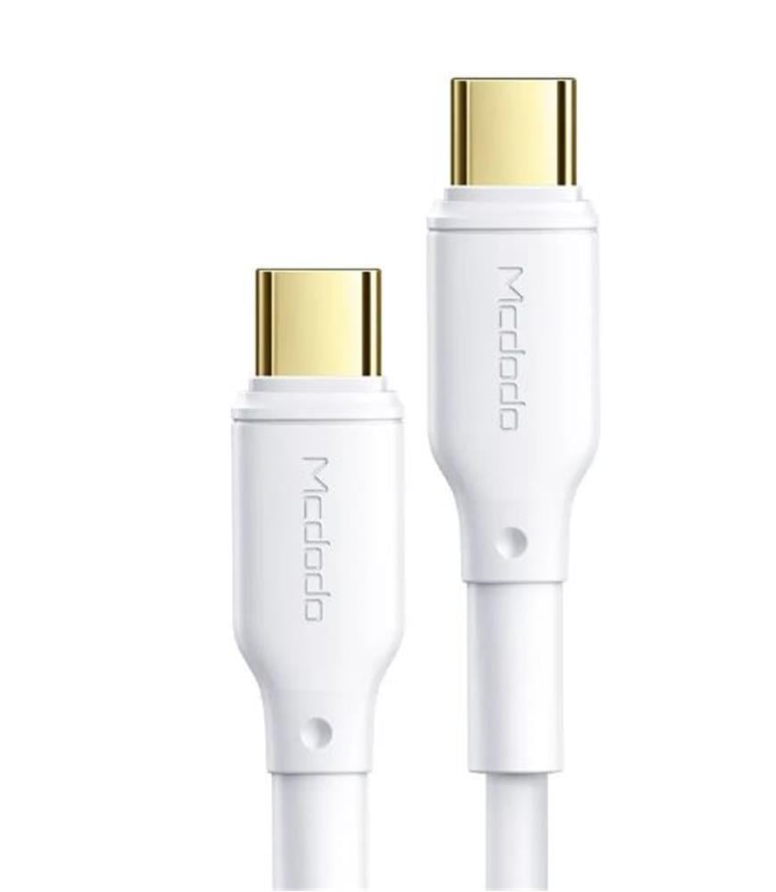MCDODO CA-8350 100W Type-C to Type-C Süper Hızlı Data-Şarj Kablosu 5A 1.2m-Beyaz