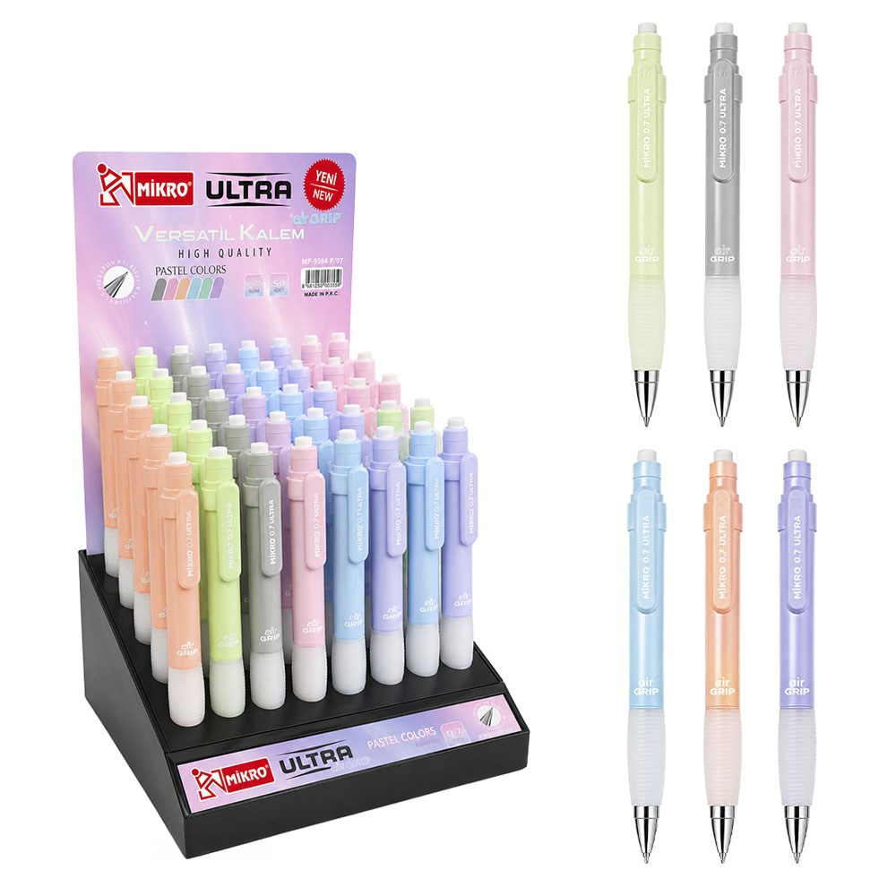 Mikro Versatil Kalem Mp-9394p Pastel Ultra Air Grip Mp-9394p