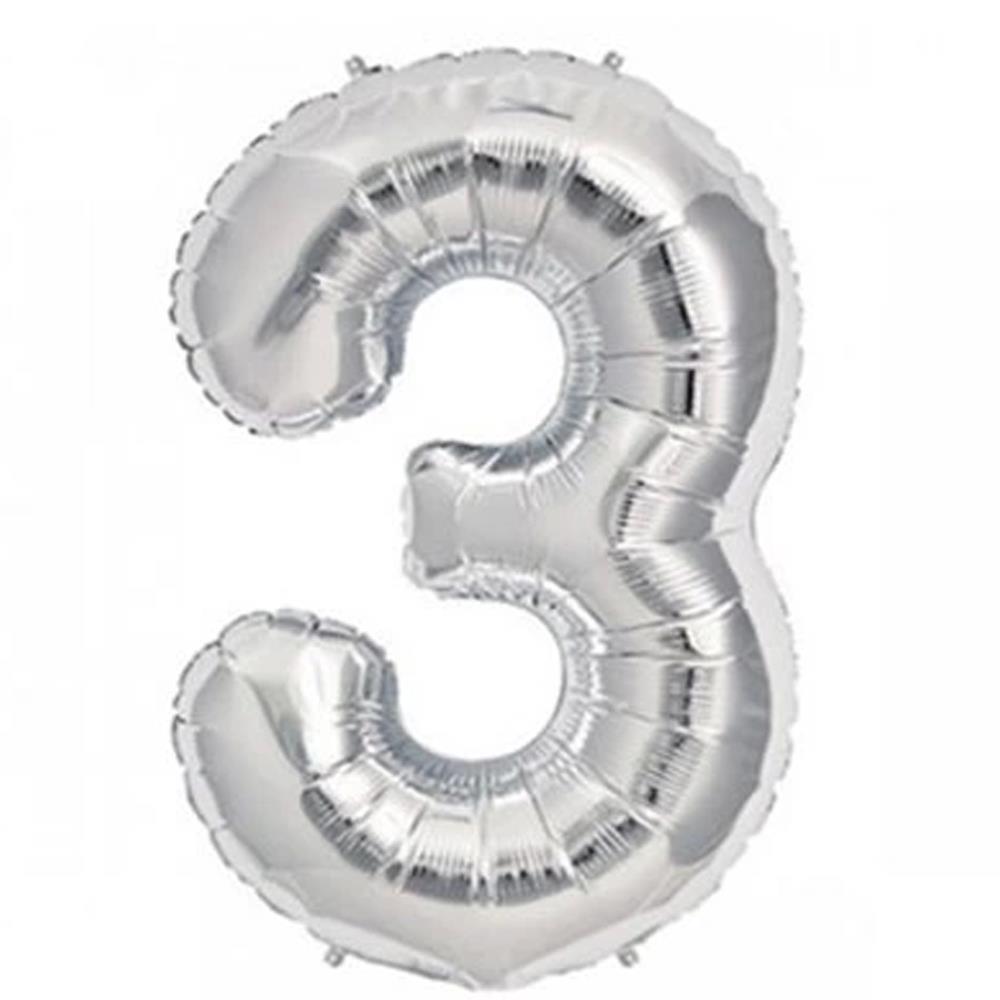 Nedi Balon Folyo 40 Rakam Gümüş 3 10764