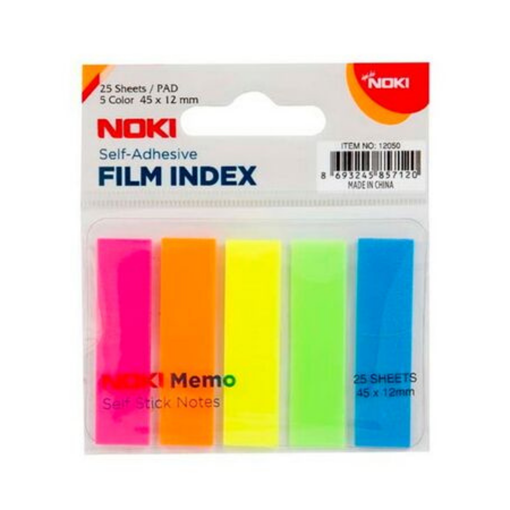 Noki Index Film  45X12 Mm 5 Renk 48 Li 25 YAPRAK 