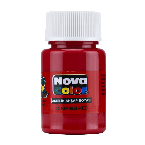 Nova Color Akrilik Boya Şişe 30 CC Kırmızı
 NC-170