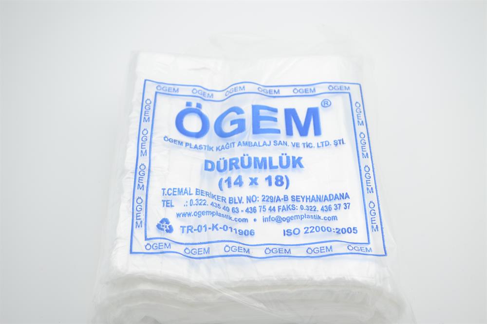 ÖGEM DÜRÜM POŞETİ 14X18 500 ADET
