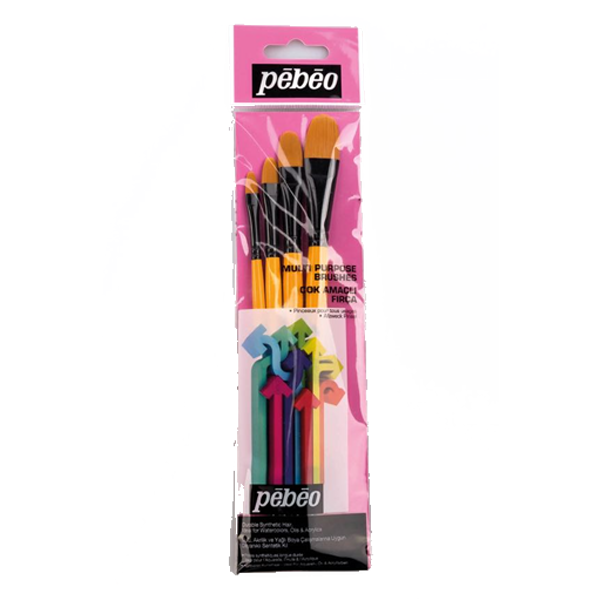 Pebeo Fırça Seti Kedi Dili No:1/4-3/8-1/2-5/8 4 LÜ SET-11