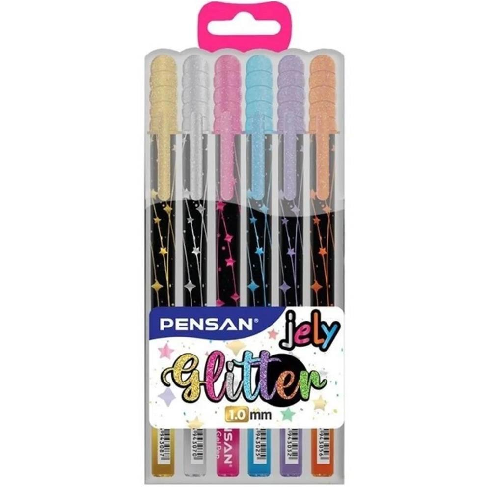 Pensan Jel Kalem Jely Glıtter Simli Krş 6 Lı 2800