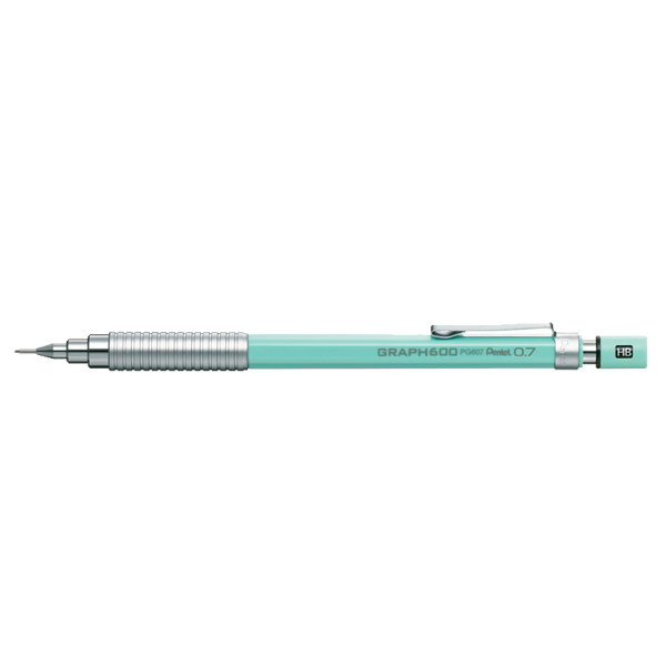 Pentel Çizim Kalemi Graph 600 0.7 MM Nane Mavisi PG607-S