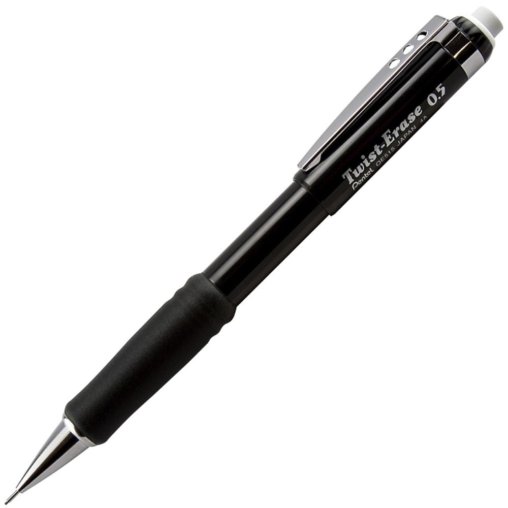 Pentel Versatil Kalem Twıst Metal Klipsli Büyük Boy Silgili 0.5 MM QE515-AX