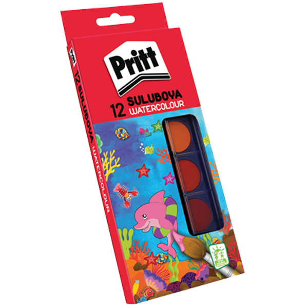 Pritt Sulu Boya Büyük Boy 12 Renk 1047948
