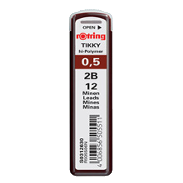 Rotring Min Hi-Polymer 2B 0.5 MM S0312630