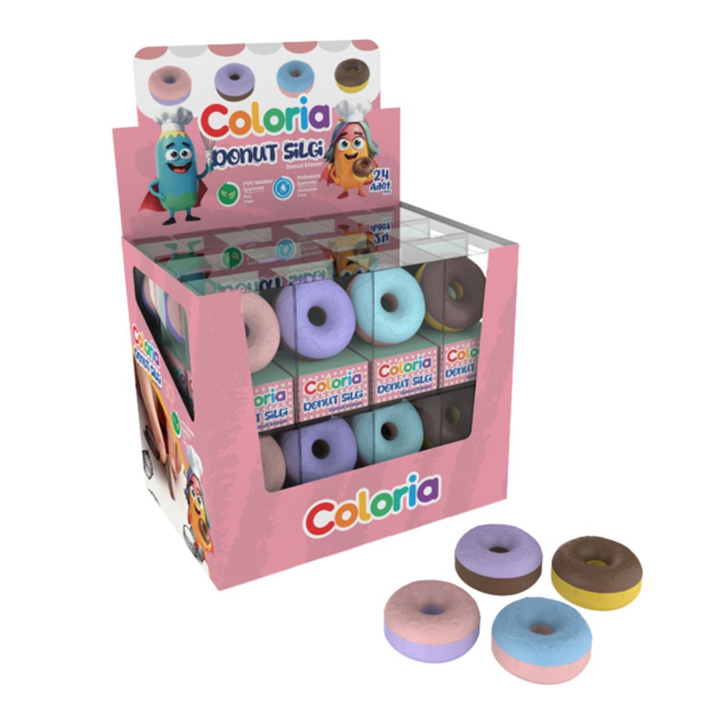 Silka Silgi Art.1434 Colorıa 24 Lü Donat 3D