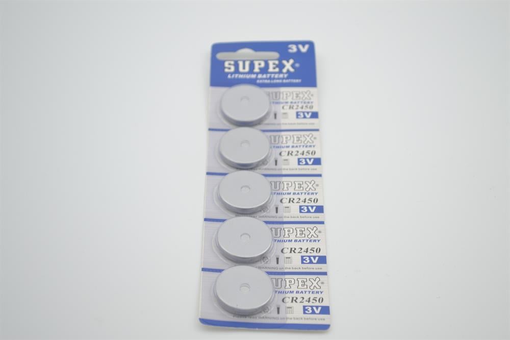Supex Cr2450 3v Lityum Düğme Pil 5 Li