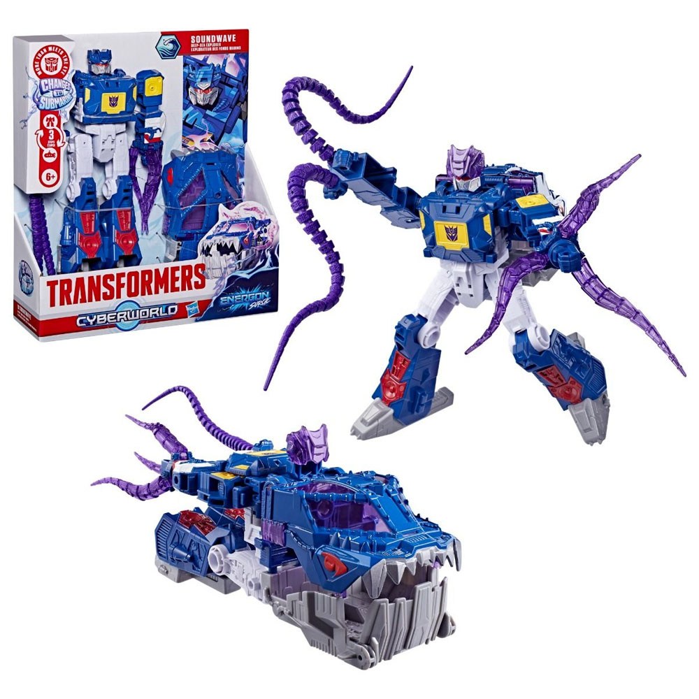 Transformers Cyberworld Soundwave Deep Sea Explor Has-g1964