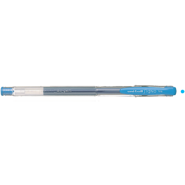 Uni-Ball Roller Kalem Signo Fine Jel Bilye Uç 0.7 MM Açık Mavi UM-100