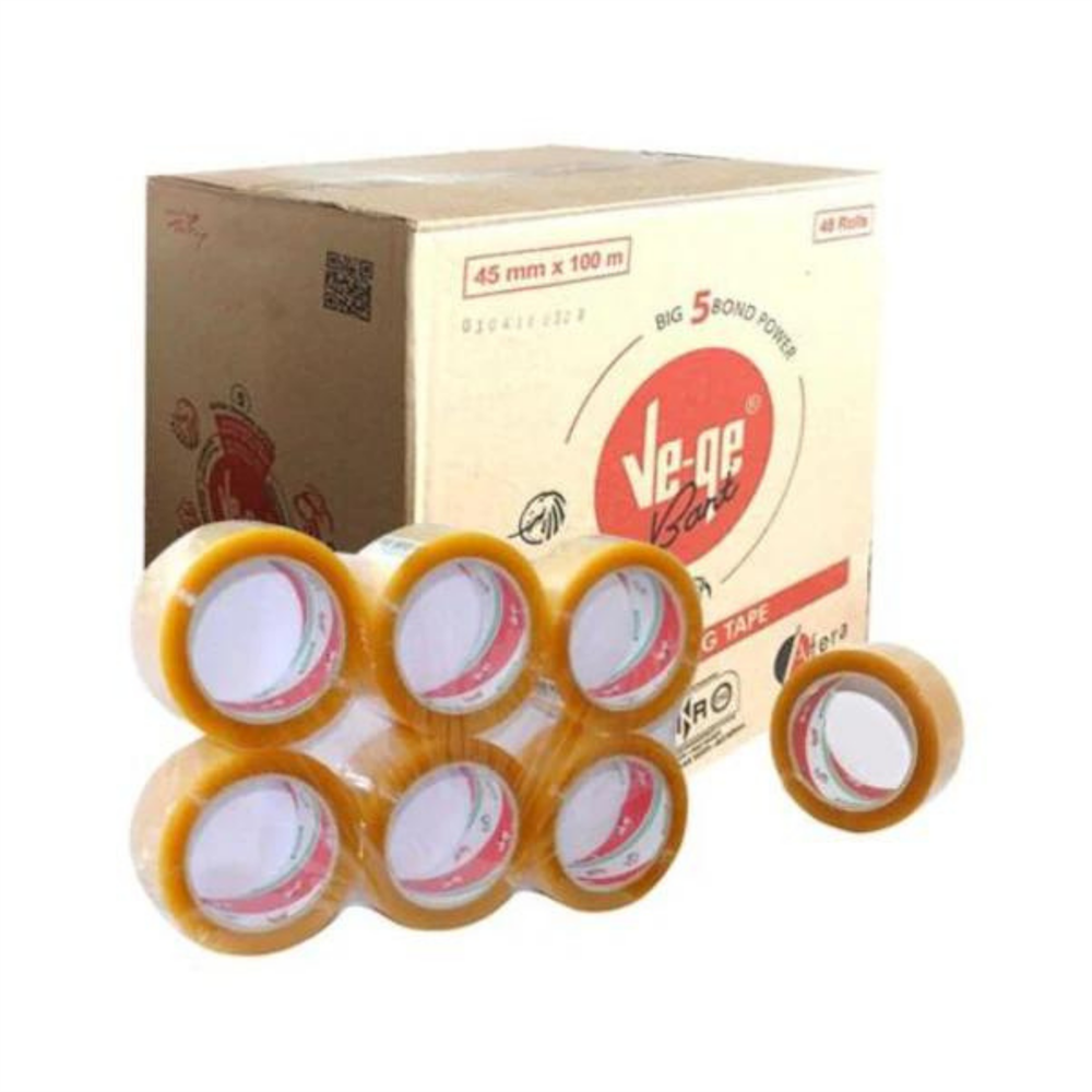 Ve-ge Fil Bant Koli Bandı 45X100 Şeffaf 1 Koli 48 Adet
