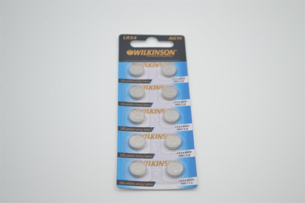 Wilkinson LR54 AG10 189 /1.5 V Lityum Pil 10'LU