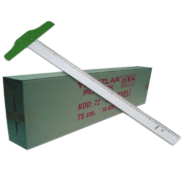 Yıldızlar T Cetvel Plastik 75 CM 72
