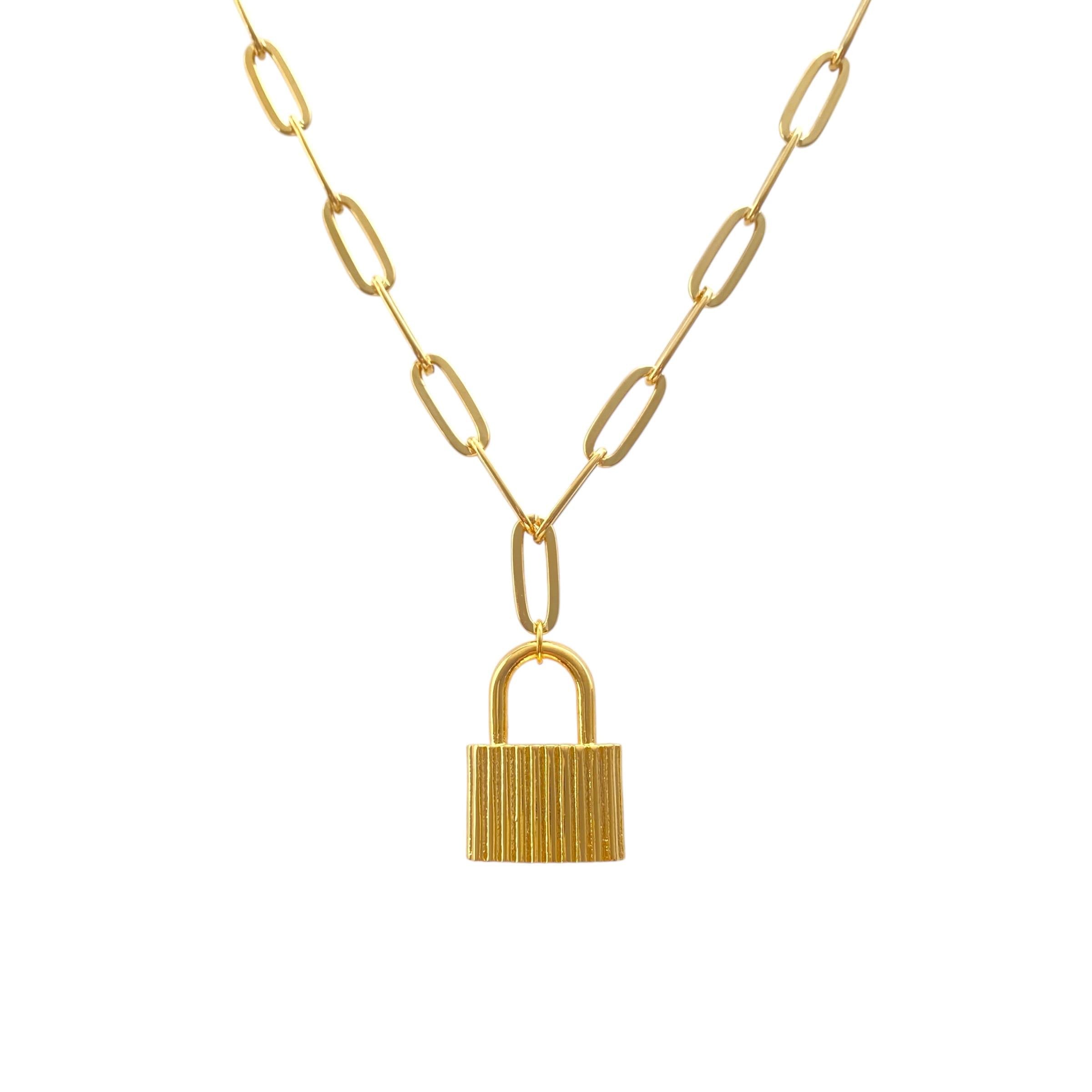 Basic Zincir Lock Kolye