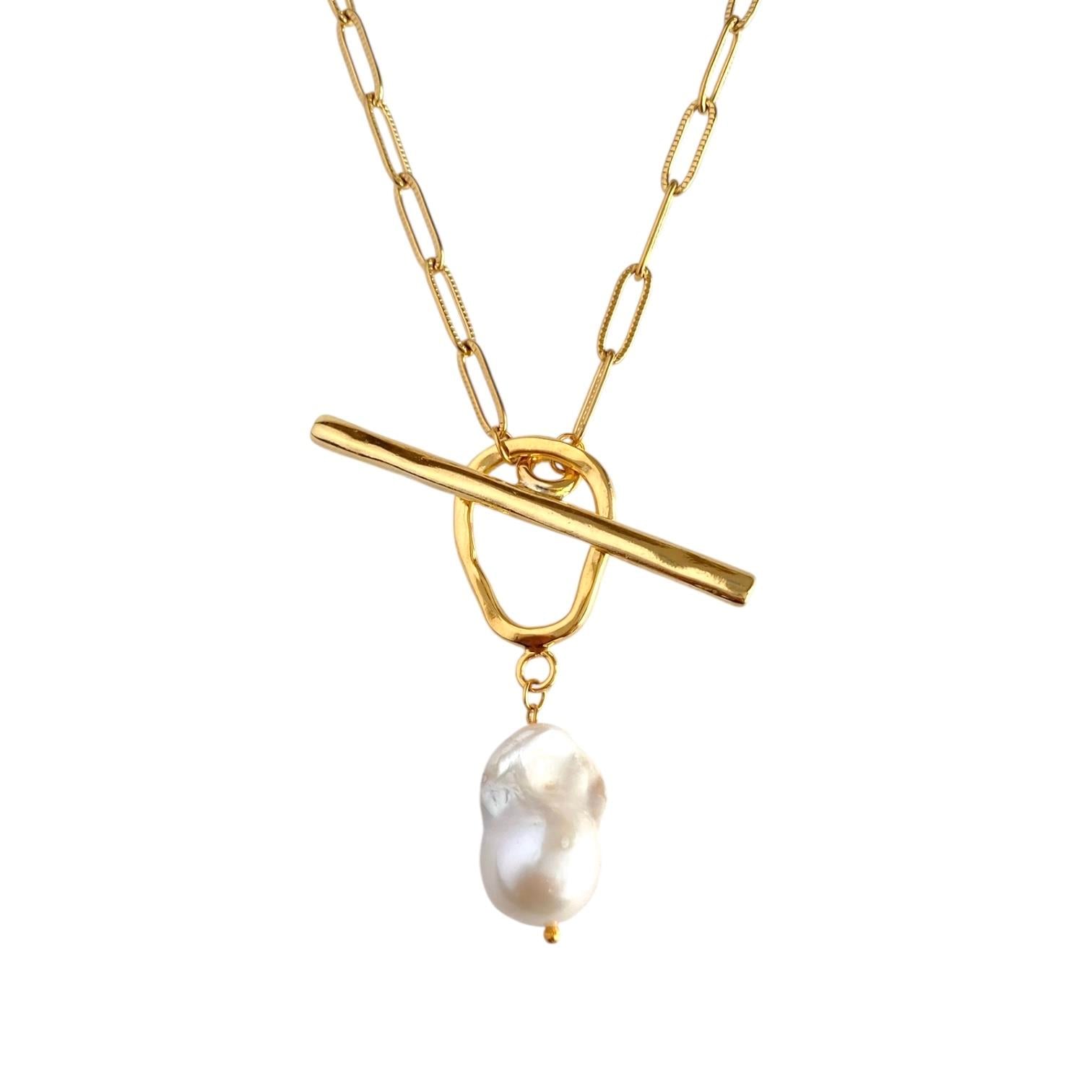 Çelik Aurora Pearl Kolye