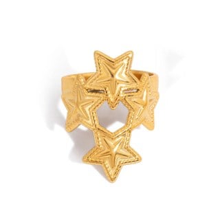 Çelik Bold Star Yüzük