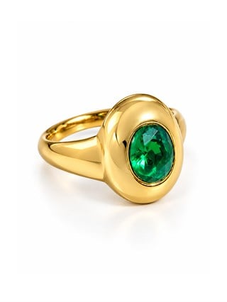 Çelik Emerald Spirit Yüzük
