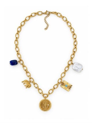 Çelik Infinity Charm Kolye