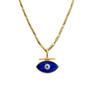 S.Steel Nazar Touch Necklace