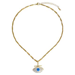 S.Steel Nazar Touch Necklace