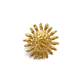 Çelik Sun Flower Yüzük