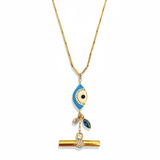 Çelik Talisman Kolye   I   Uzun Kolye