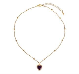 Zircon Heart Necklace