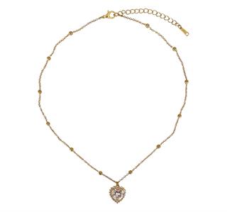 Zircon Heart Necklace