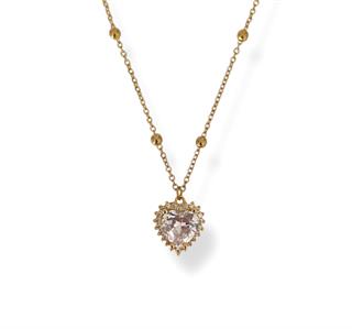 Zircon Heart Necklace