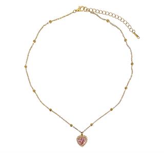 Zircon Heart Necklace